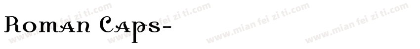 Roman Caps字体转换